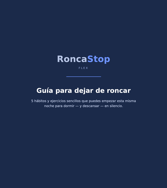 Regalo Guía para dejar de roncar